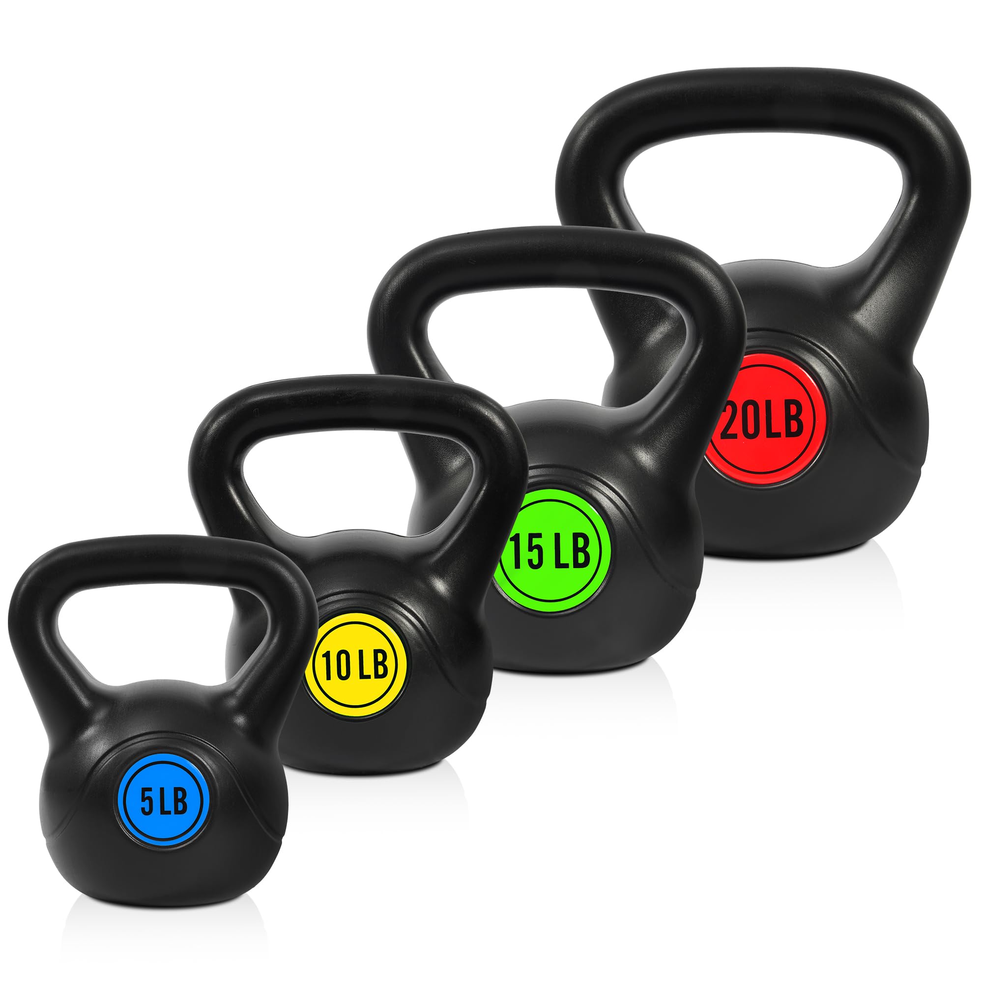 View 1 of **USED** HULKFIT Kettlebell Sets Wide Grip 4-Piece Kettlebells Exercise Fitness Weight Set