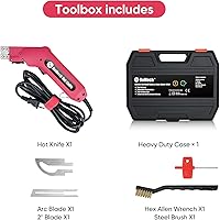 Vista 7 de ROMECH Foam Cutter Pro Cuchillo Eléctrico Caliente, Kit de Herramientas de Corte de Espuma de Poliestireno de 100W - con Estuche de Servicio Pesado