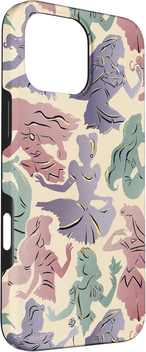 iPhone 16 Pro Max Disney Princess Pretty Watercolor Print Case