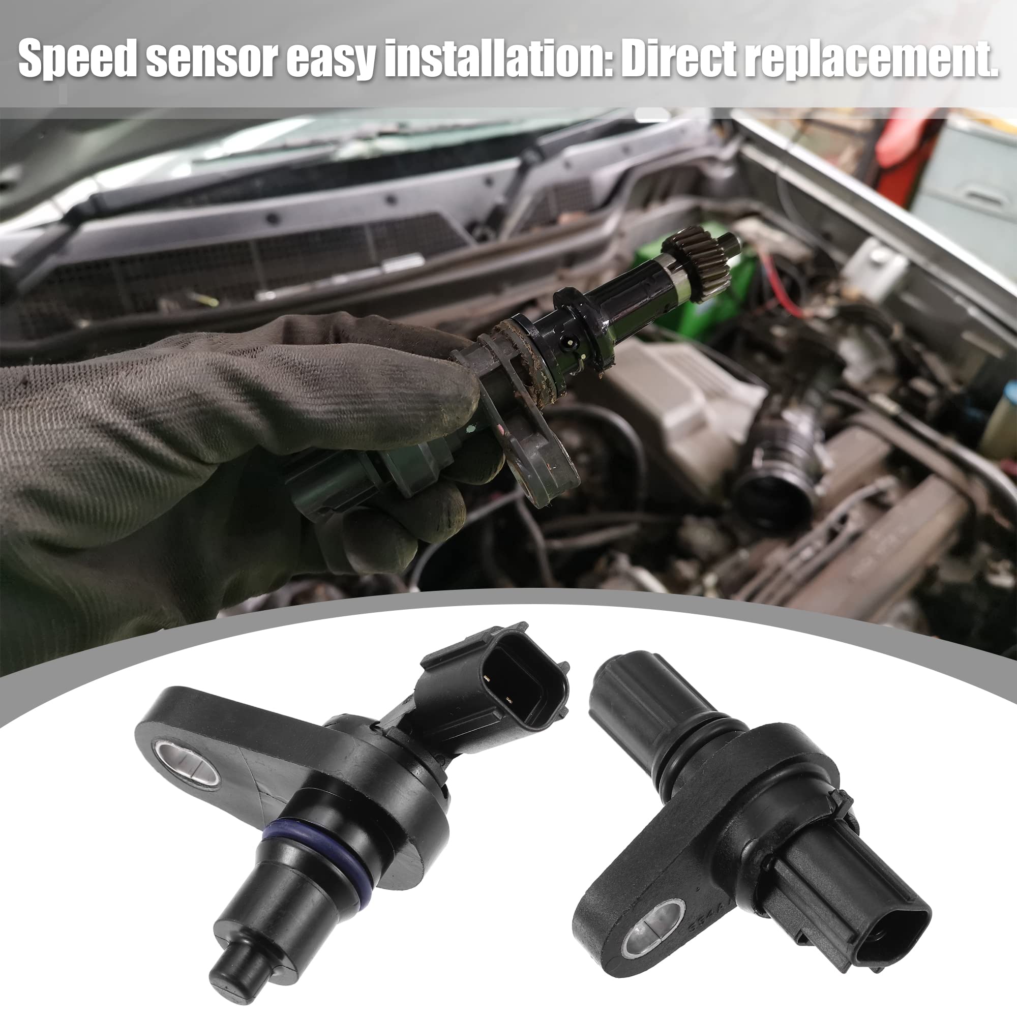X AUTOHAUX Transmisión Velocidad Sensor para Chrysler 5078554AA 2 Pines Negro