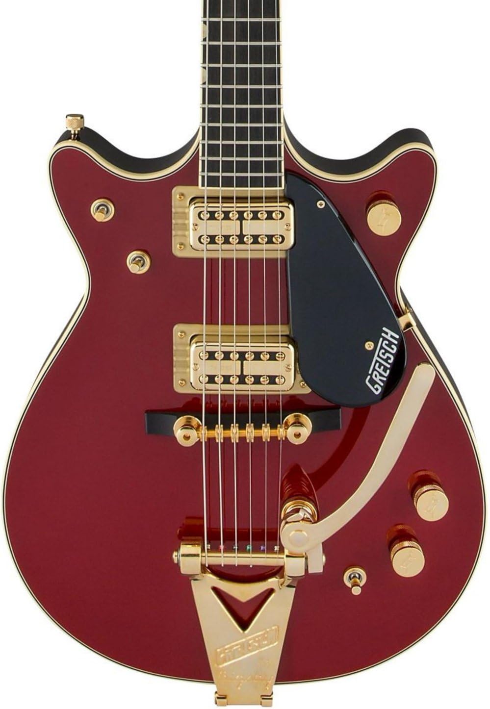 Gretsch Guitars G6131T-62 Vintage Select '62 Jet Firebird with Bigsby Hollow Body Electric Guitar Firebird Red