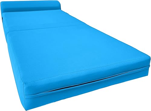 Miniatura 195 de Sofá cama plegable color gris de espuma, 6 pulgadas. Grosor x 32 pulgadas, ancho x 70 pulgadas. Cama de Invitados, cama plegable con espuma de alta