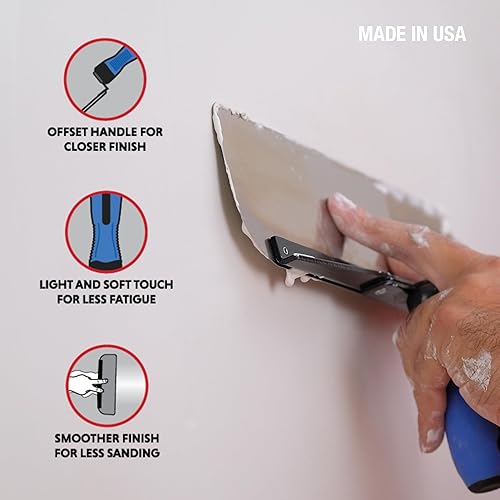 Miniatura 2 de Advance Drywall - Hoja de desnatado de acero inoxidable de 16 pulgadas