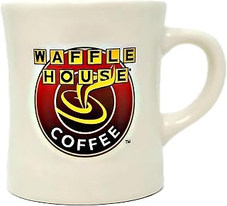 Coffee Mug – Classic Diner-Style Ceramic Cup, 11oz – Iconic Yellow & Black Logo – Great Gift for Coffee Lovers & Fans of Waffle House