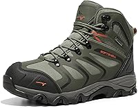 Vista 1 de NORTIV 8 - Botas de senderismo para hombre, impermeables, ligeras, para exteriores, mochileros, senderismo