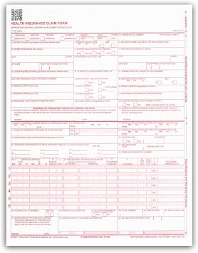 NextDayLabels CMS 1500 / HCFA 1500 Insurance Claim Forms, 100 Sheets