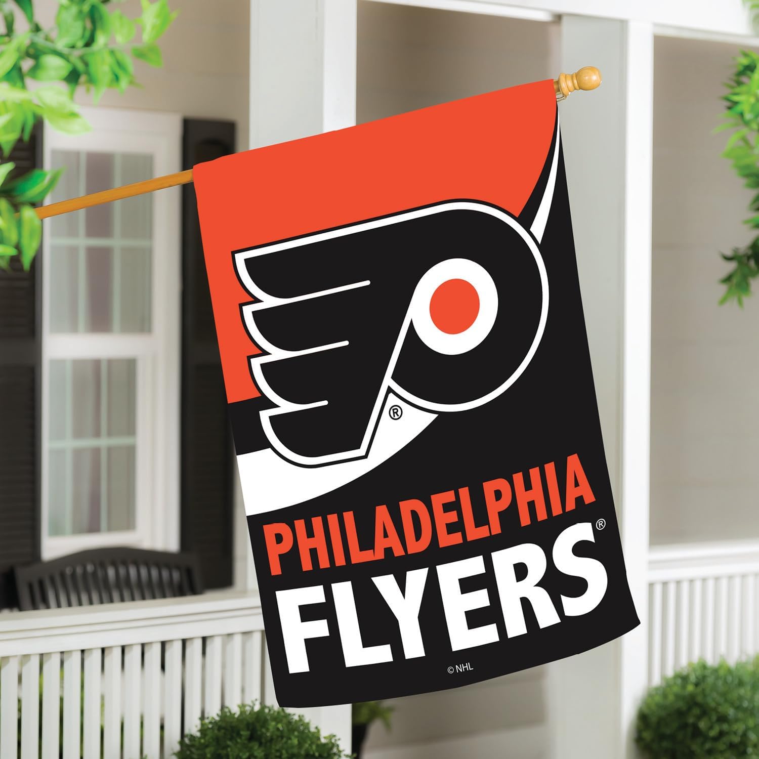 NHL Philadelphia Flyers House Flag, 28 x 44, Double Sided Garden Flags for Outside, Outdoor Flags & Banners for Gardens Patio, Indoor Wall Decor Flag for Room