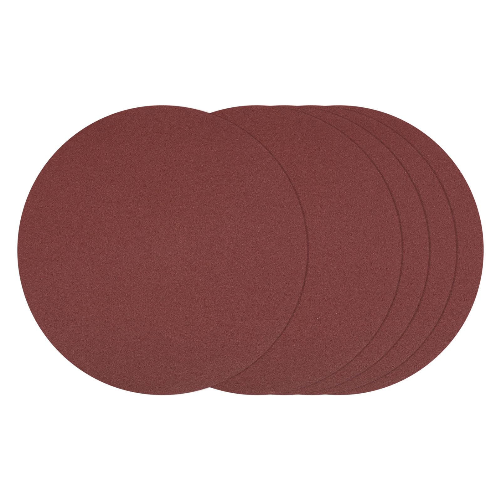 Kozelo 10 Pcs Sanding Discs 220 mm 150 Grit Hook and Loop Random Orbital Sandpapers Suitable for Drywall Sander Wood Metal Furniture, Red
