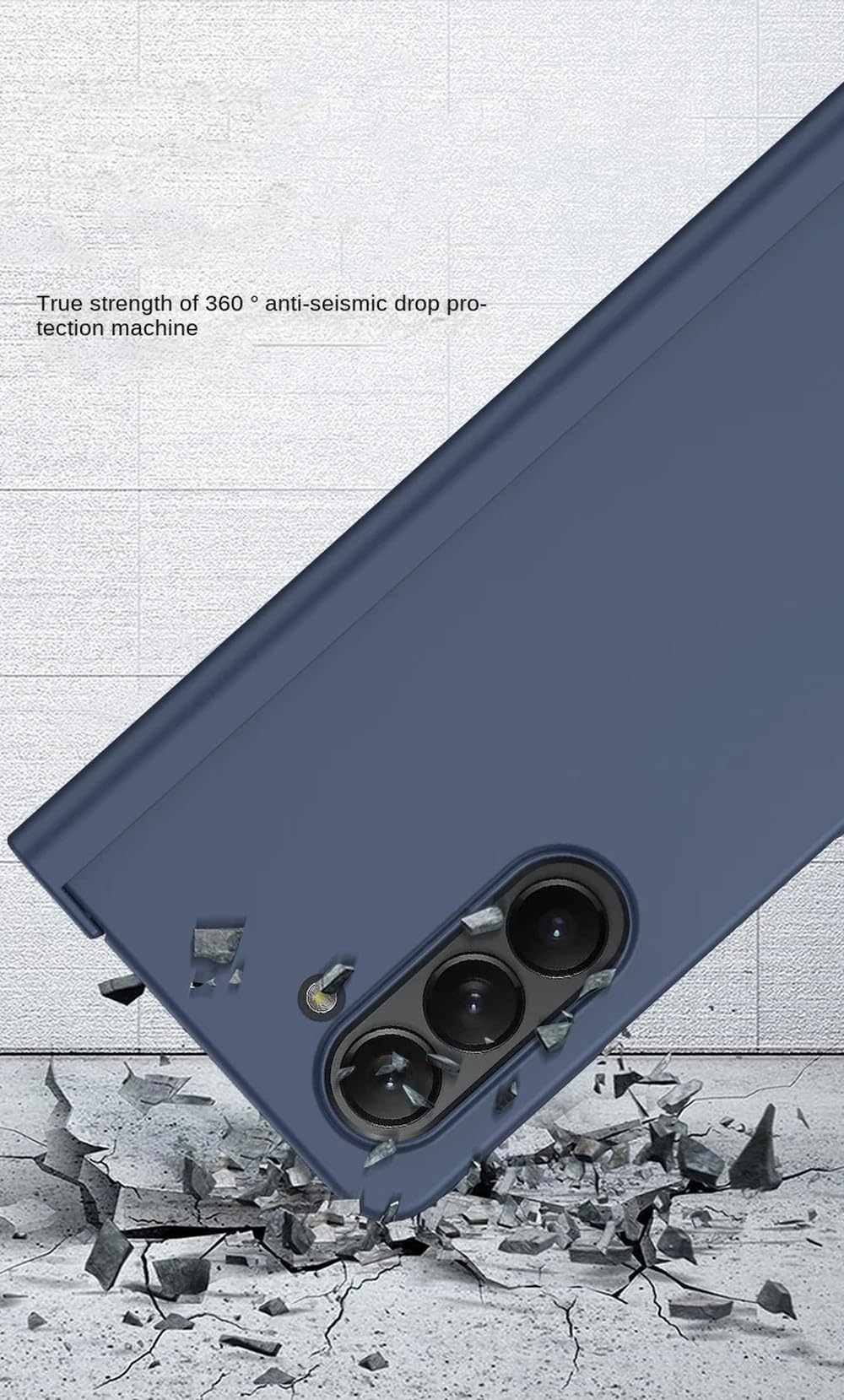 Carcasa de plástico para teléfono Samsung Galaxy Z Fold 6 5 4 3 Fold6 Fold5 Fold4 Fold3 con Cubierta Protectora de bisagra con Ranura para bolígrafo, Transparente, para Galaxy Z Fold5