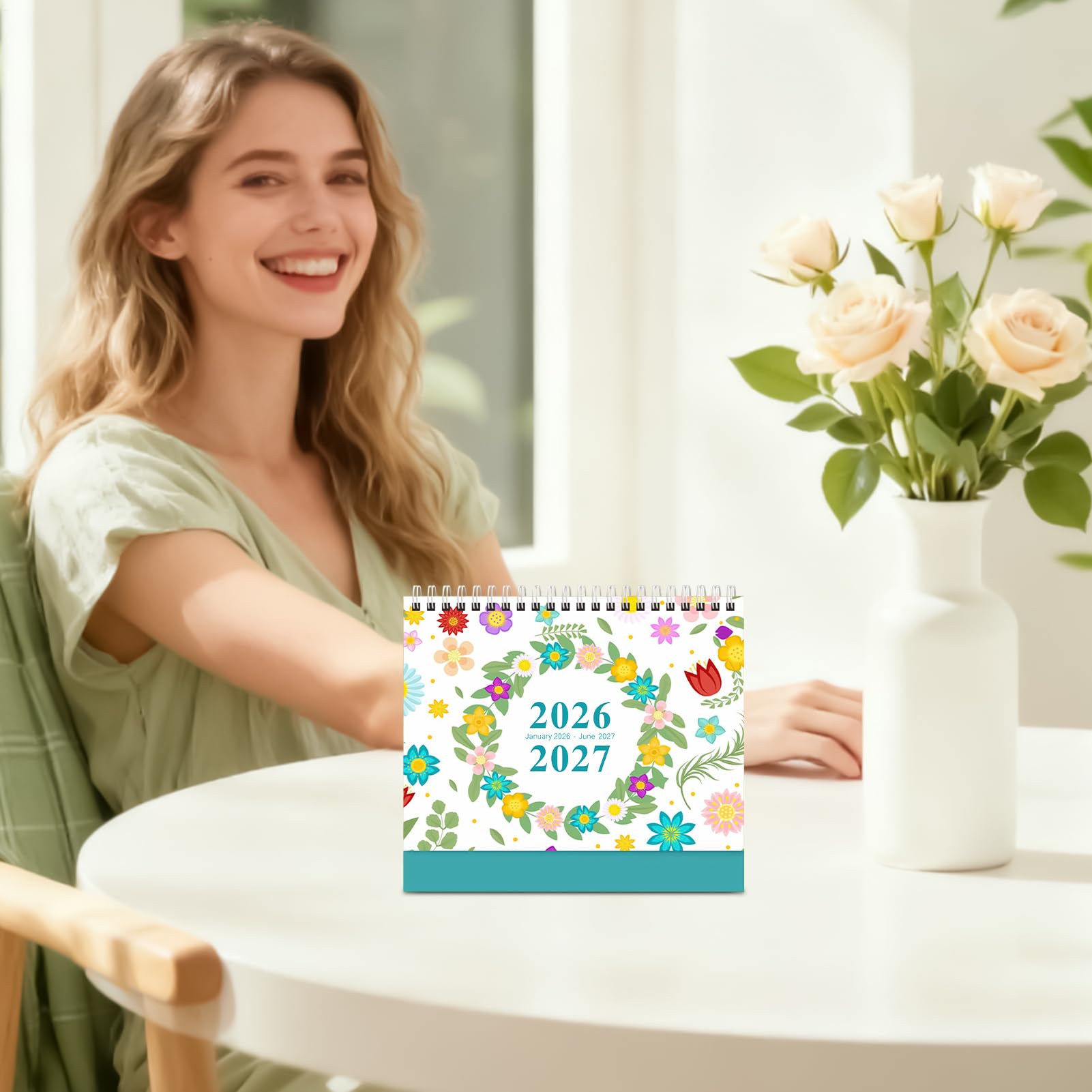 Tischkalender 2026 18 Monate Wochen- und Tagesplaner mit Notizen