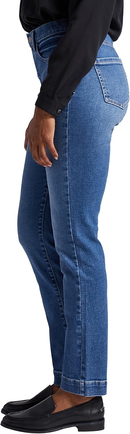 Jag Jeans Womens Valentina High Rise Straight Leg Pull-on Jeans - Image 2