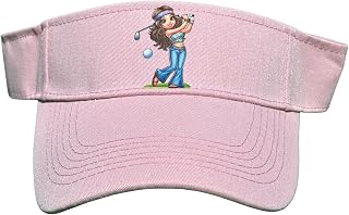 Pickleball Visor, Cotton Sun Hat with Adjustable Strap, Pickleball Design