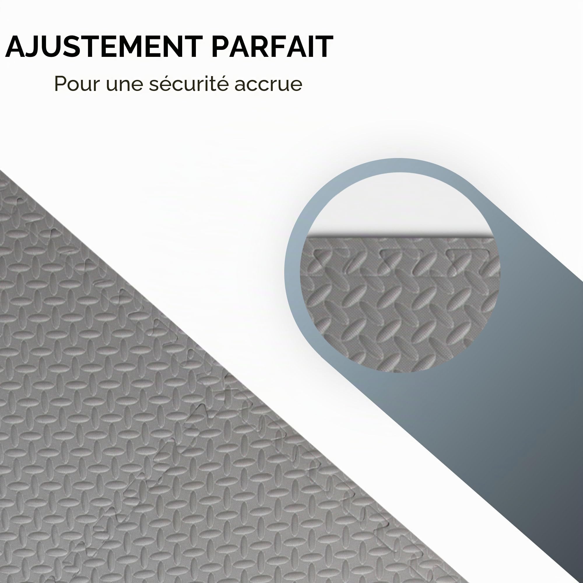 Bestlivings Lot de 16 tapis de protection de sol pour protéger votre piscine (52 x 52 x 1,2 cm) – 4,32 m² – Système d'emboîtement robuste extensible à volonté
