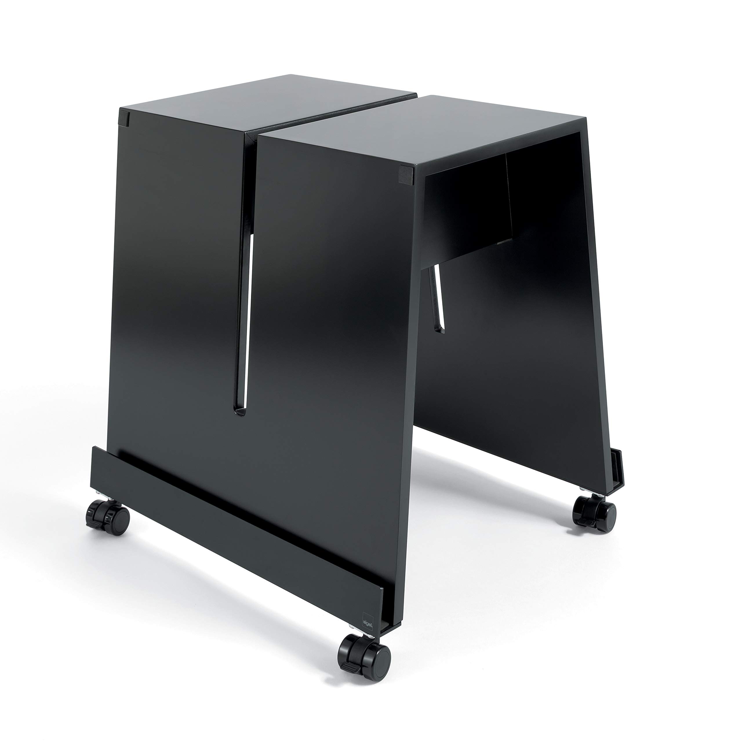 SIGEL MU050 Aufsteller für mobile Whiteboards und Pinboards der Serie Meet up, mit Rollen, schwarz, 52x46x55 cm