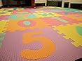 VeloVendo - XXL Children's Puzzle Mat - 36 Pieces with CE Certificate and TÜV Tested in Soft EVA Foam | Children's Play Mat | Puzzle Mat | Baby Play Mat (Litters Numbers