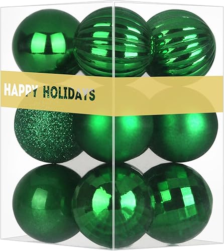Vista 60 de GameXcel 18 Esferas Navideñas para Árbol de Navidad - Decoraciones de Árbol de Navidad Irrompibles Bola Colgante Mediana Azul Cielo 2.5 pulgadas x