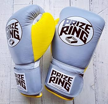 プライズリング製ボクシンググローブ10oz（黄/白/銀） プライズリング製ボクシンググローブ10oz（黄/白/銀） プライズリング
