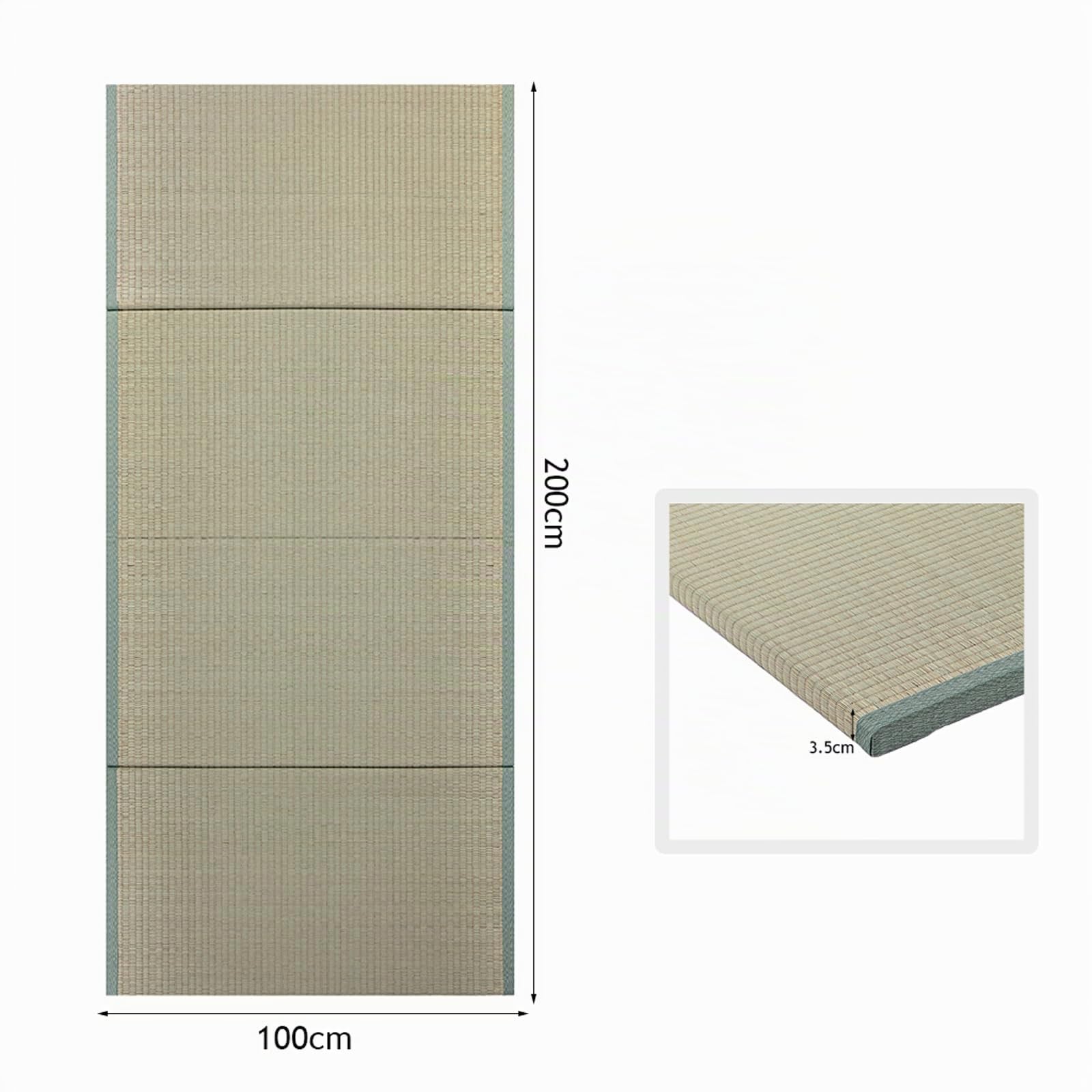 Tatami Matte, Faltbare Bodenmatratze, 100x200x3.5cm