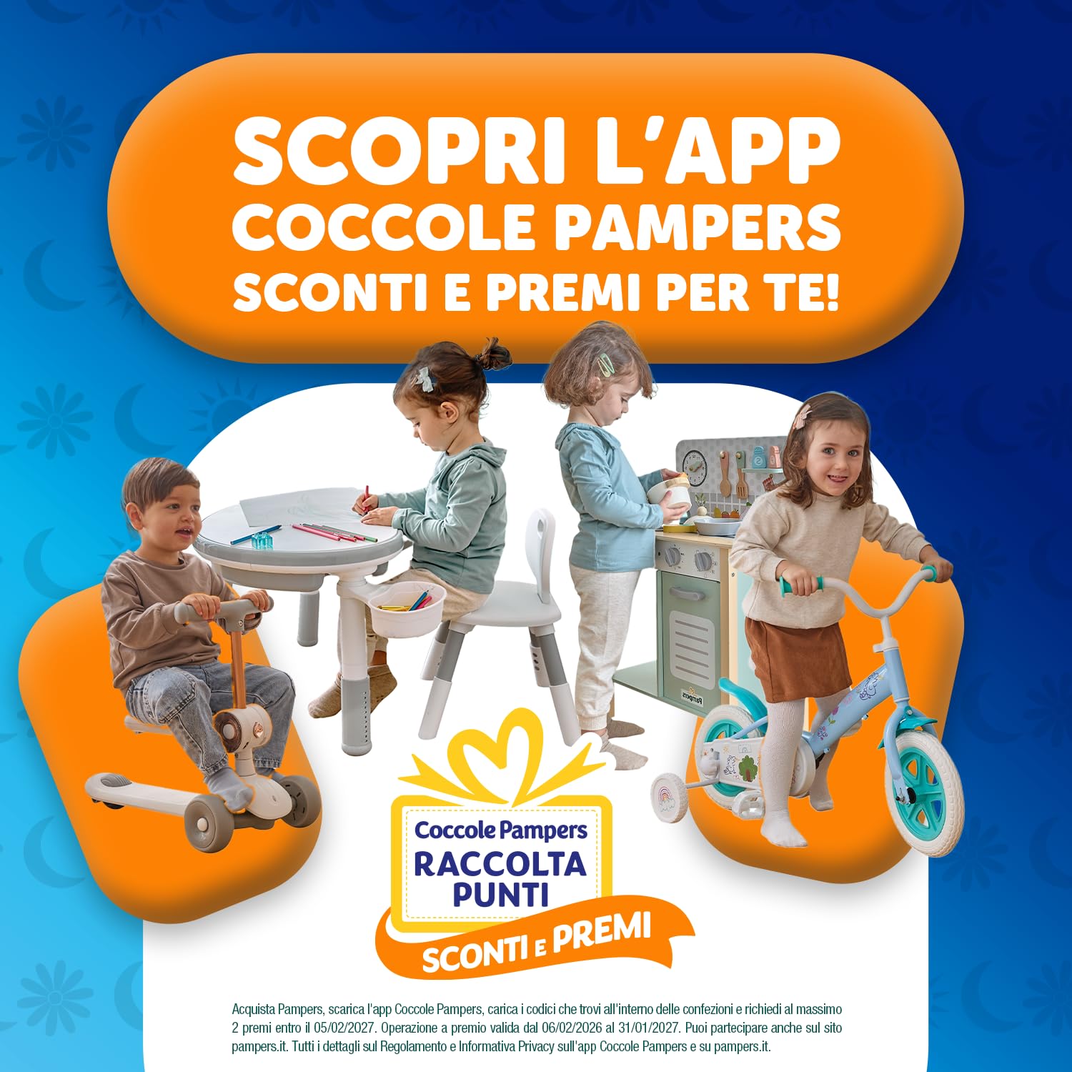 Pampers Sol y Luna Pañales Extralargos, Talla 6 (15-30 kg), 78 Pañales