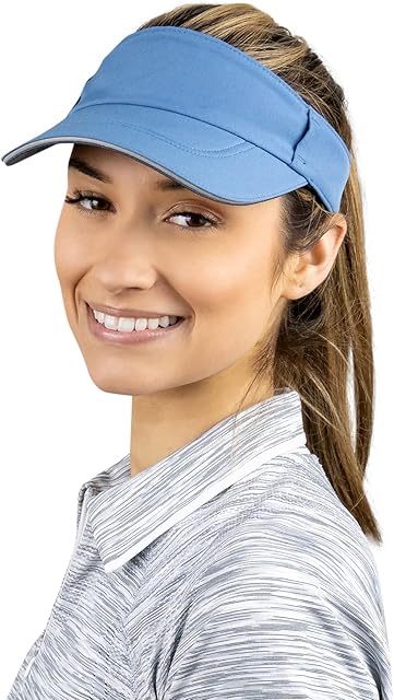 TrailHeads Womens Sun Visor Hat for Running, Golf and Tennis - Recycled