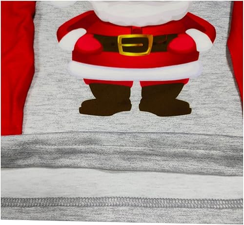 Miniatura 4 de JEGULV Pijamas de Navidad a juego para la familia, pijamas clásicas de Navidad de búfalo rojo a cuadros, pijamas de manga larga para el hogar