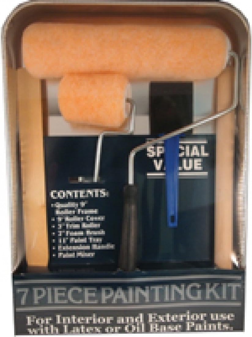 7 PC ROLLER & TRAY SET METAL, Paint Rollers Amazon Canada