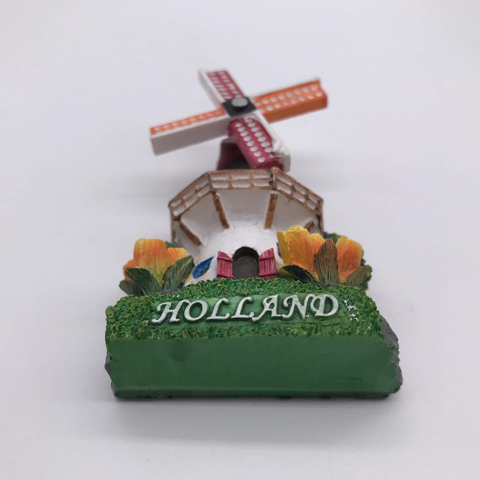 Magnete da frigorifero con mulino a vento in Olanda, souvenir da viaggio, decorazione 3D, adesivo magnetico artigianale