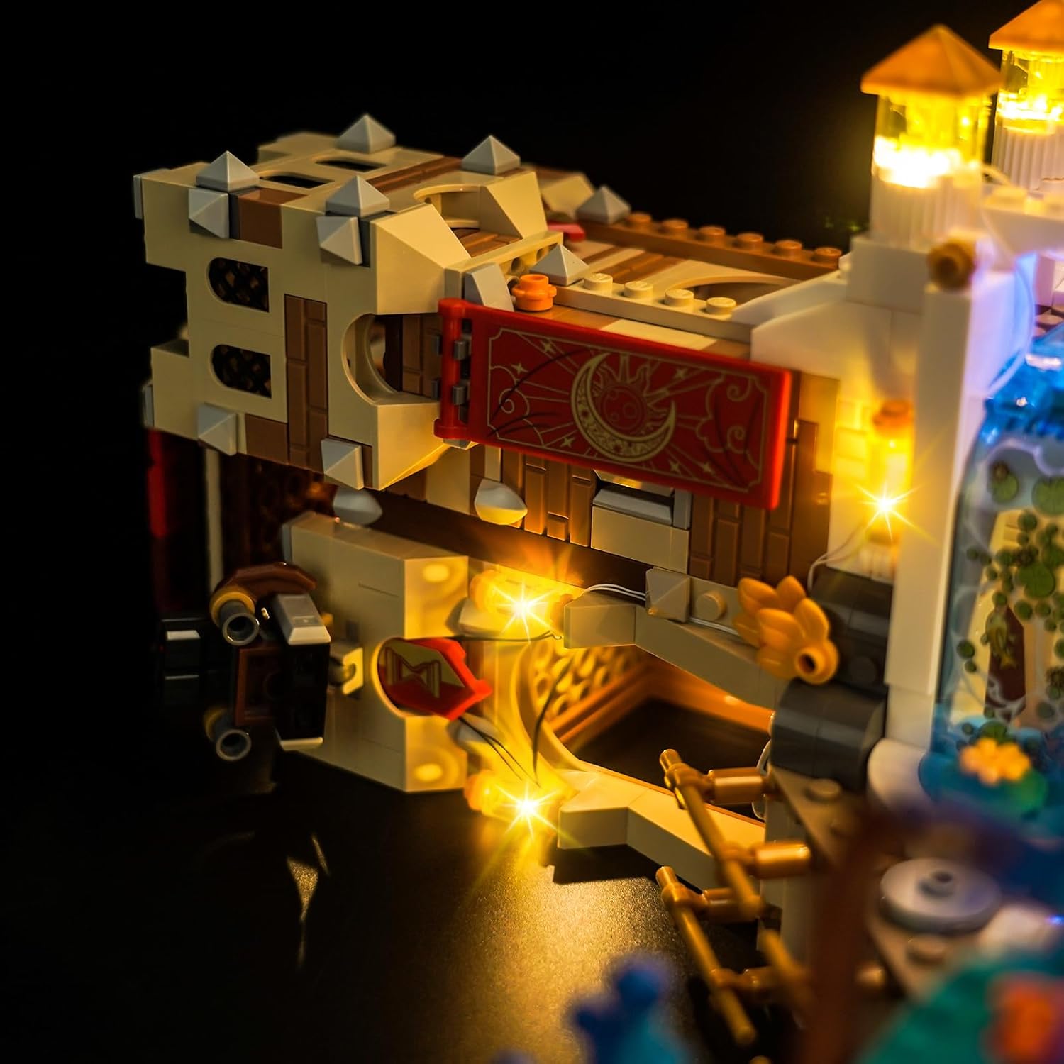 Light Compatible with Lego Castle Nocturnia 71486, Lighting Set Accessories Compatible with Lego 71486, No Models Only Light (Standard Version)