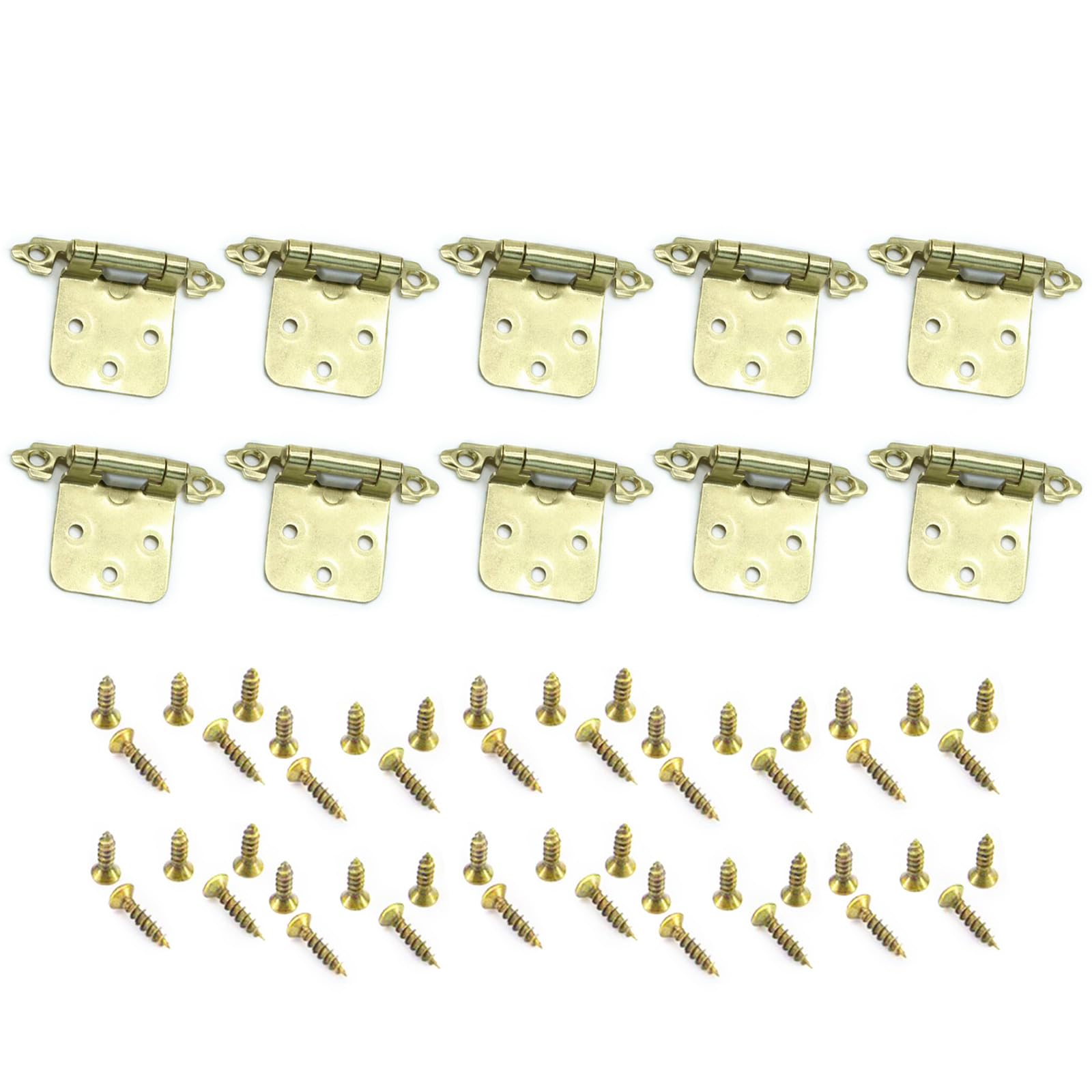 10Pcs Closing Hinges Inset Antique Cabinet Hinge Decorative Hardware for Kitchen/Bathroom/Furniture Cabinets Kitchen Cabinet Door Hinges Hardware