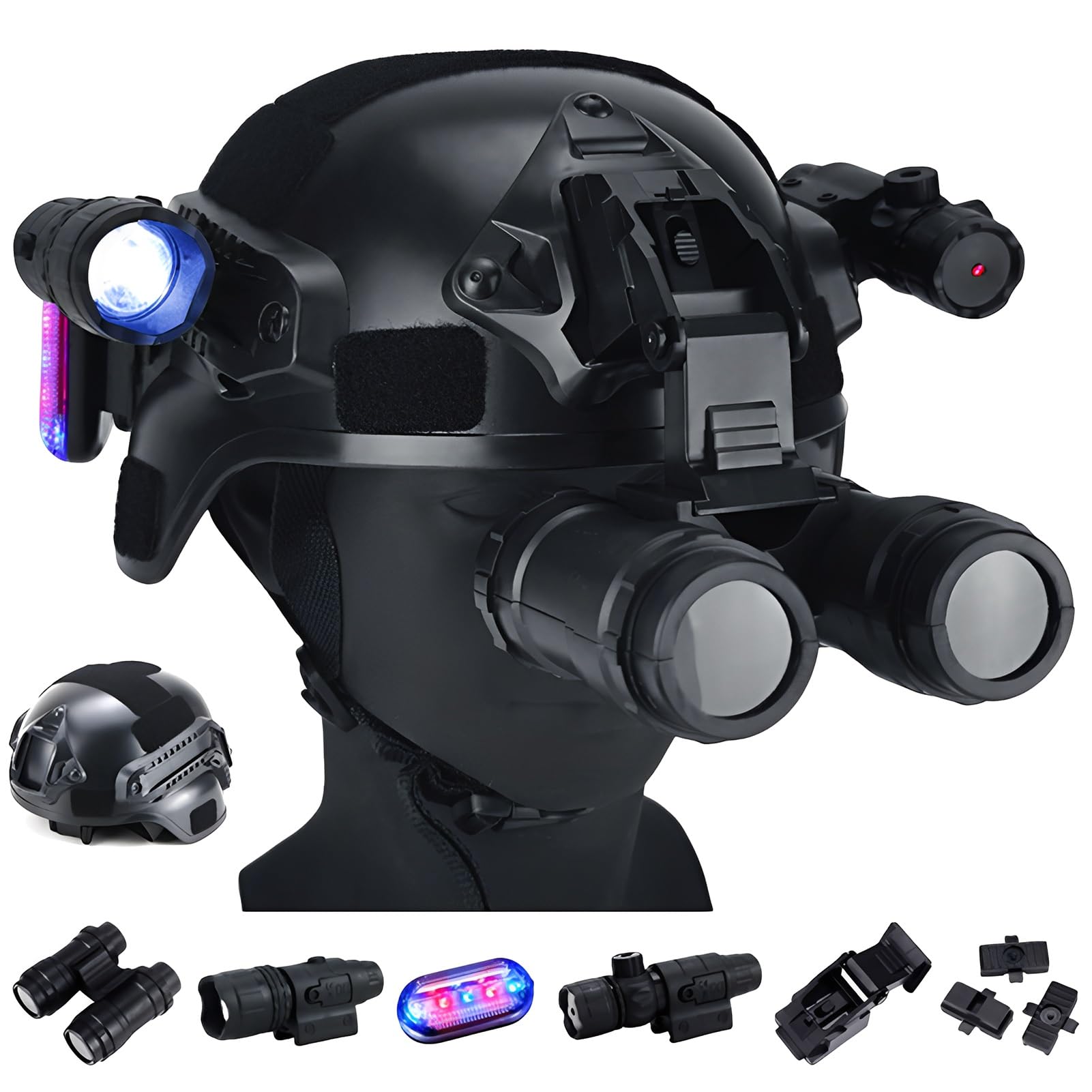 Taktisches Helm- Und Schutzwesten-Set Für Kinder Mit Taschenlampe Multifunktionale Kampfausrüstung Für Cosplay, Airsoft Und Outdoor-Spiele