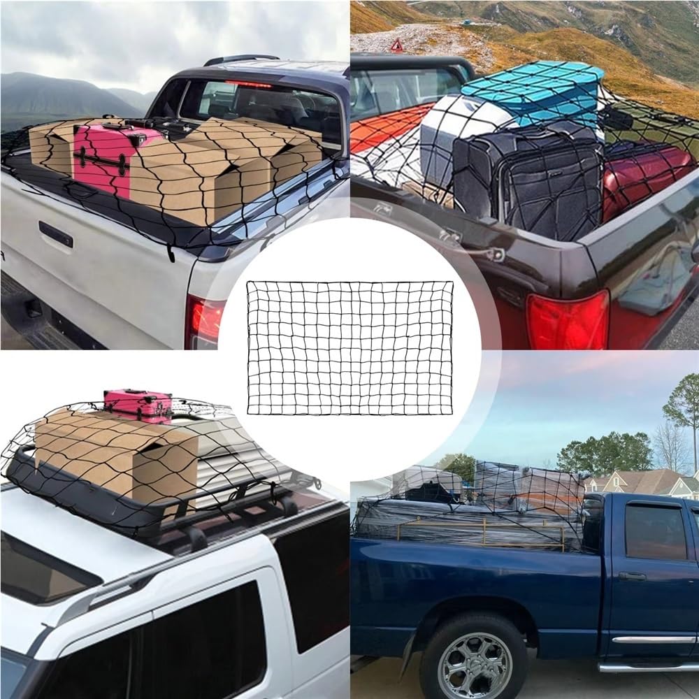 Rete portaoggetti per Bagagliaio, Rete Elastica per cassone di Pickup e per SUV, per Tetto, per portabagagli da Viaggio