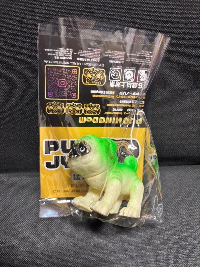 あきぱぐ パグ獣 ソフビ スーフェス 春の新緑パグ獣 ペット用品