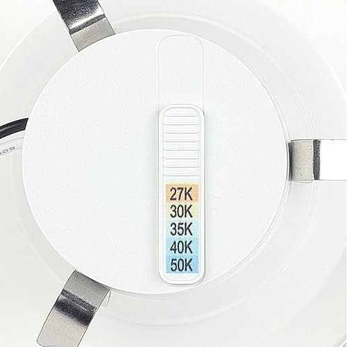 Miniatura 4 de Westinghouse 5243000 - Lámpara LED empotrable de 10 W (equivalente a 65 W) de 4 pulgadas con selección de temperatura de color, regulable, Energy