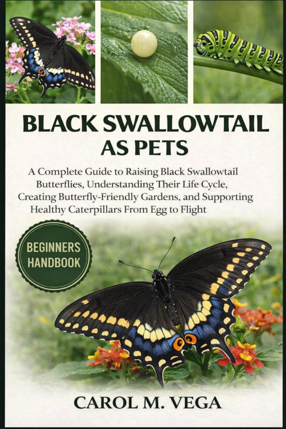 BLACK SWALLOWTAIL AS PETS: A Complete Guide to Raising Black Swallowtail Butterflies, Understanding Their Life Cycle, Creating Butterfly-Friendly ... Healthy Caterpillars From Egg to Flight