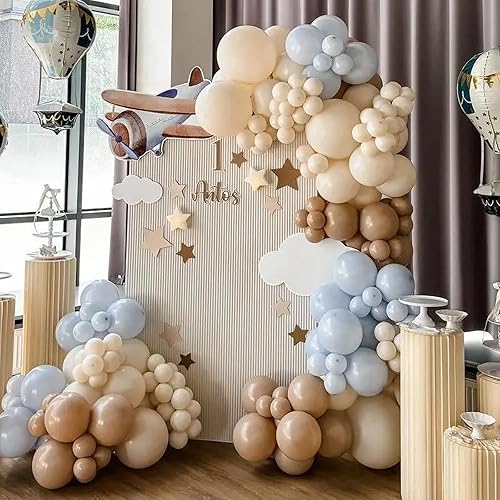 Miniatura 5 de 105 globos de látex de 12 pulgadas para fiestas de niños y niñas, cumpleaños, baby shower, revelación de género, boda, decoración de fiesta de