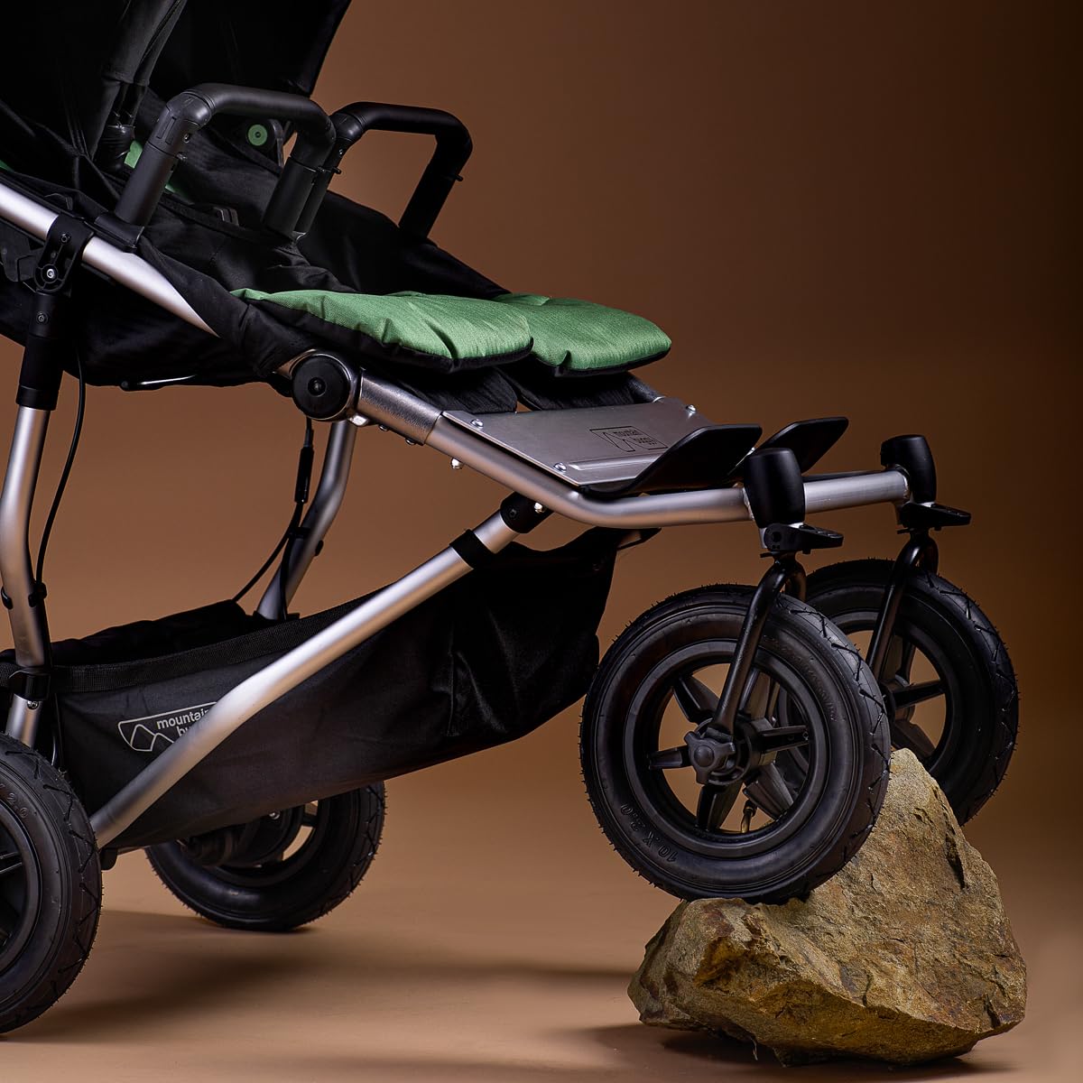 Mountain Buggy Duet Passeggino gemellare Heritage V4 Passeggino Caviar Nero