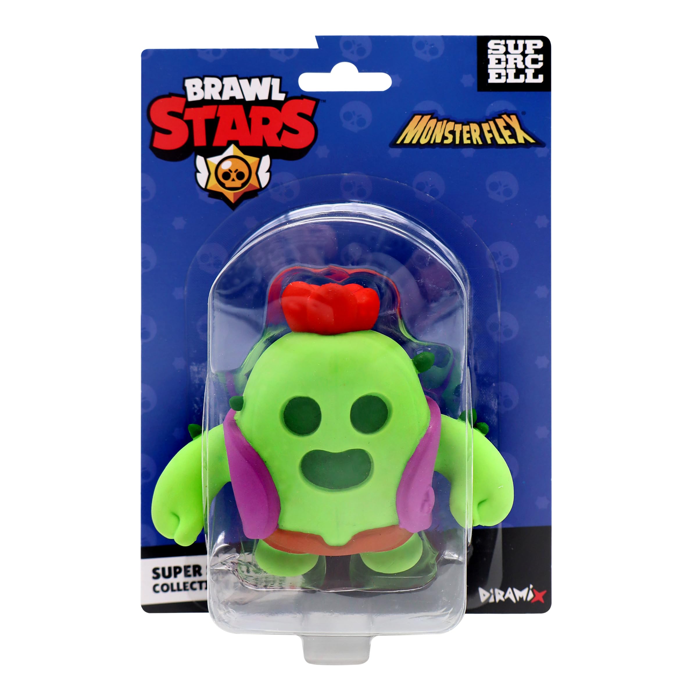 Bizak Monsterflex Brawl Stars Figurka Spike kolekcjonerska, super rozciągliwa, 13 cm, 10 do kolekcjonowania, dla dorosłych fanów kolekcjonerów i dzieci od 8 lat (64390009-2)