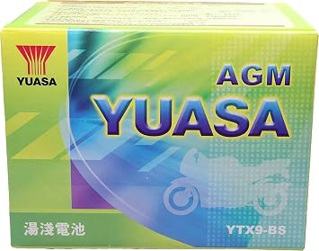Yuasa YUAM329BS YTX9-BS Maintenance Free AGM Battery with Acid pack