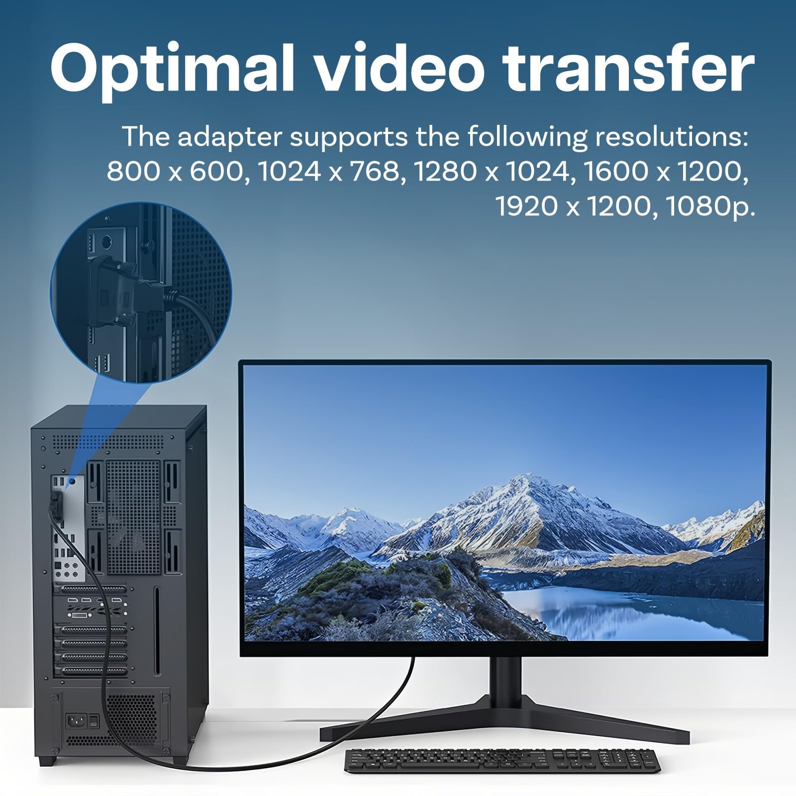 MMOBIEL Adaptateur HDMI vers DVI Bidirectionnel DVI-D Mâle Dual Link vers HDMI Femelle 1080p Full HD 60Hz Connecteur Or