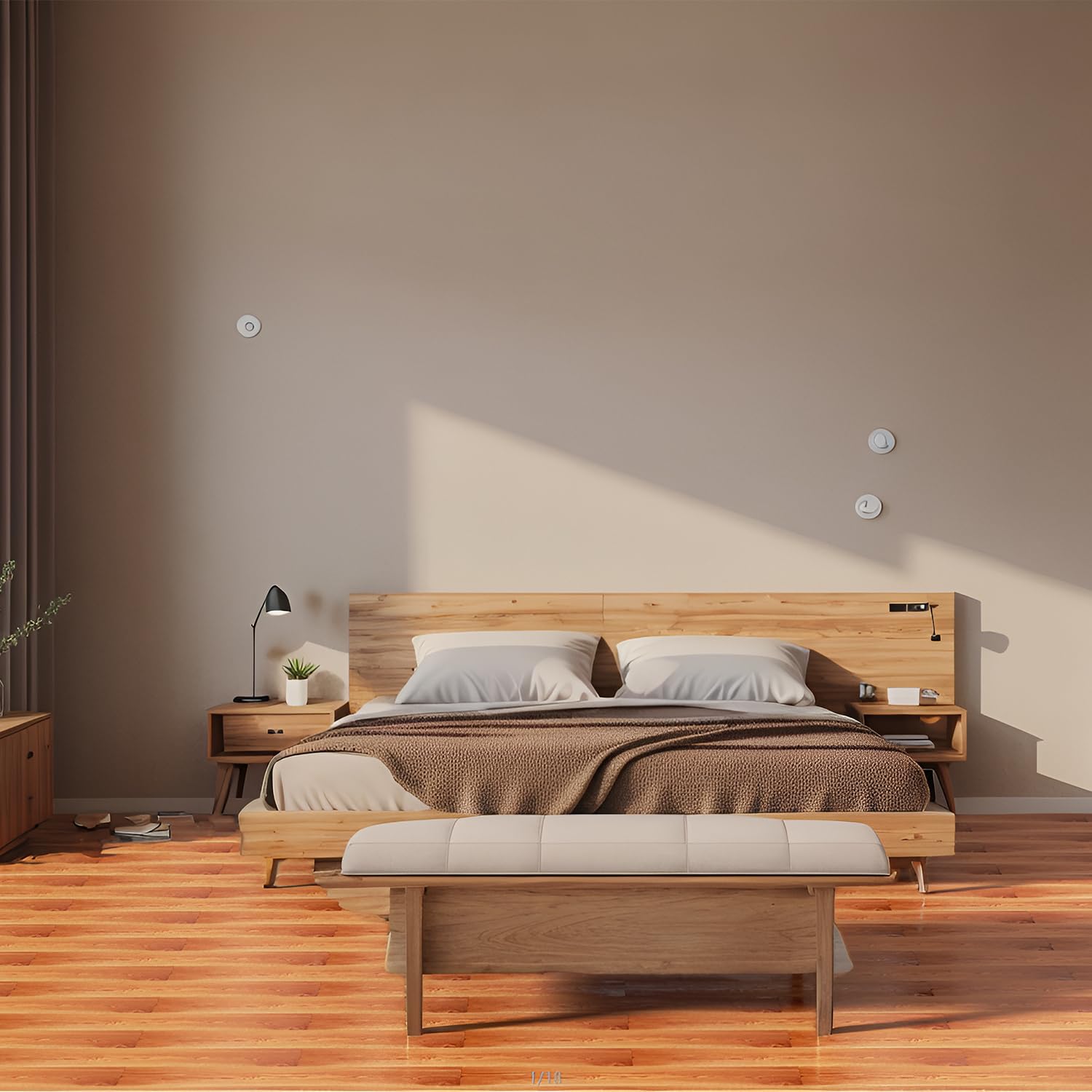 Pavimenti in PVC autoadesivi per pavimenti in vinile, ca. 10 m²/70 piastrelle, in vinile, antiscivolo, impermeabile, autoadesiva, pavimenti in laminato per soggiorno, cucina, rovere caldo