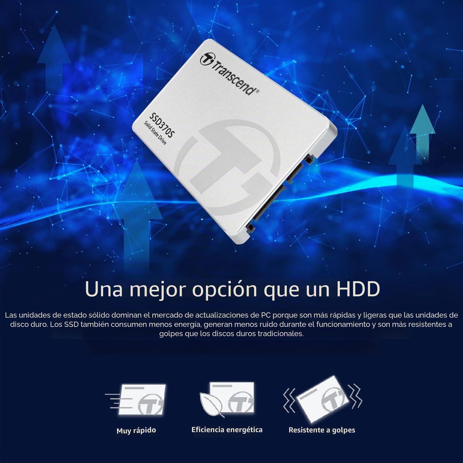 SSD TRANSCEND 2.5" 256GB SSD370 SATA III 570/320MBs ALU