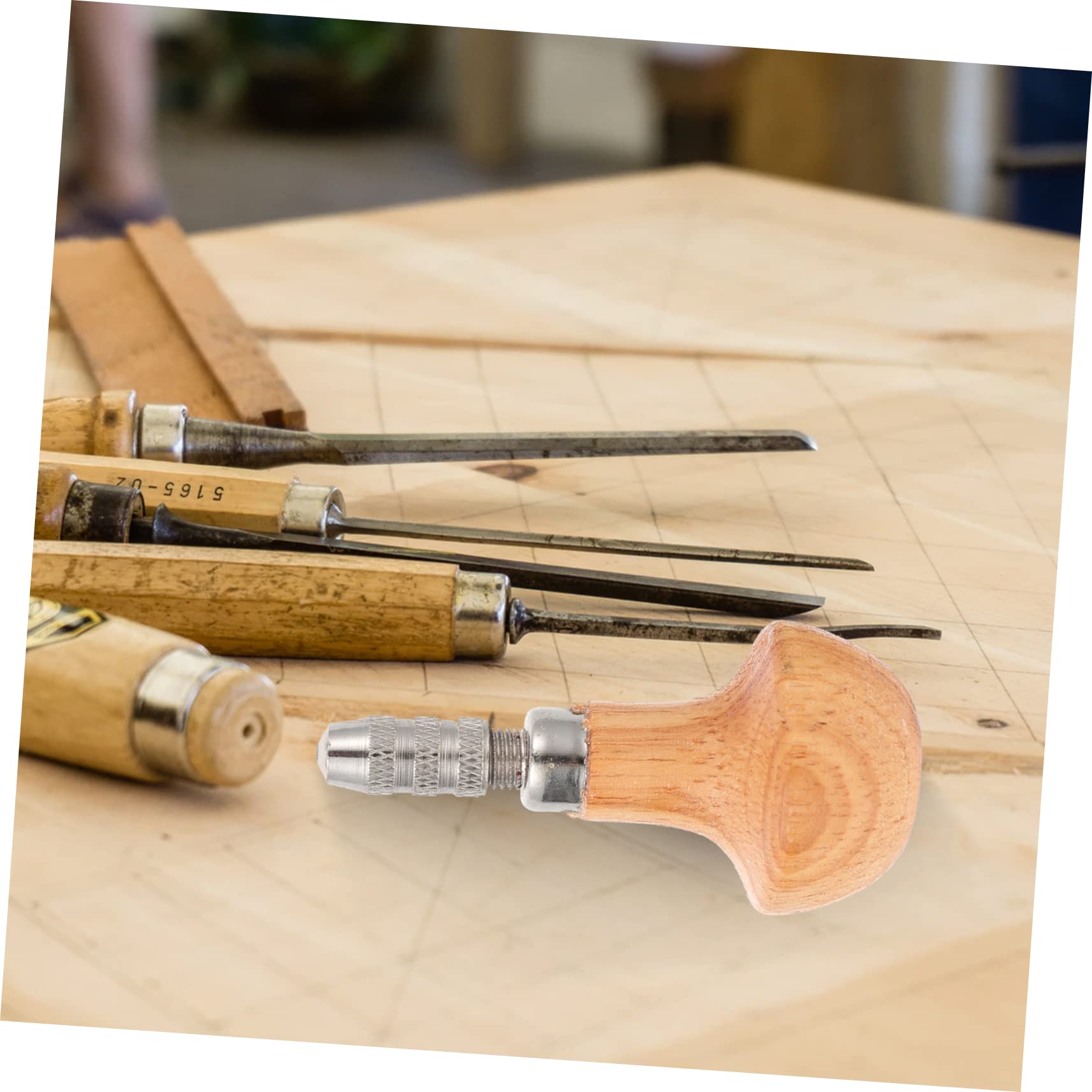 HOODANCOS 3 Sets Mosaic Tool Jewelry Tools Jewelry Repair Pin Vise Restorer Tool Jewelry Repair Tool Jewelry Making Drill Bit Wire Rotary Tools Watchmaking Pin Vise Hotfix Tool Khaki Wooden