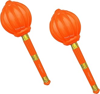 Vidhyapati Plastic Weapon Role Play Toy for Kids | Smooth Edges Activity Toy. (52 CM Gada (Combo - 2 Pcs))