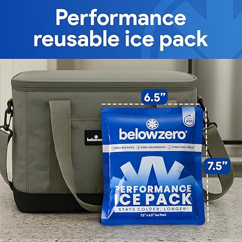 Miniatura 2 de Below Zero Paquetes de hielo precargados reutilizables para enfriadores  Bloques de hielo de congelador de larga duración para acampar, bolsas de