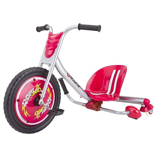 Riprider FlashRider 360 Drift Trike | Pedal Drifting Tricycle (Red)