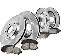 Callahan Front & Rear Brake Kit for Ram 1500 Dodge Durango Chrysler Aspen - Semi-Metallic Pads Rotors 5 Lug OE Replacement