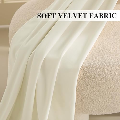 Miniatura 179 de RYB HOME Juego de 2 paneles de cortinas de terciopelo malva, cortinas y cortinas para oscurecer la habitación, con aislamiento térmico, decoración