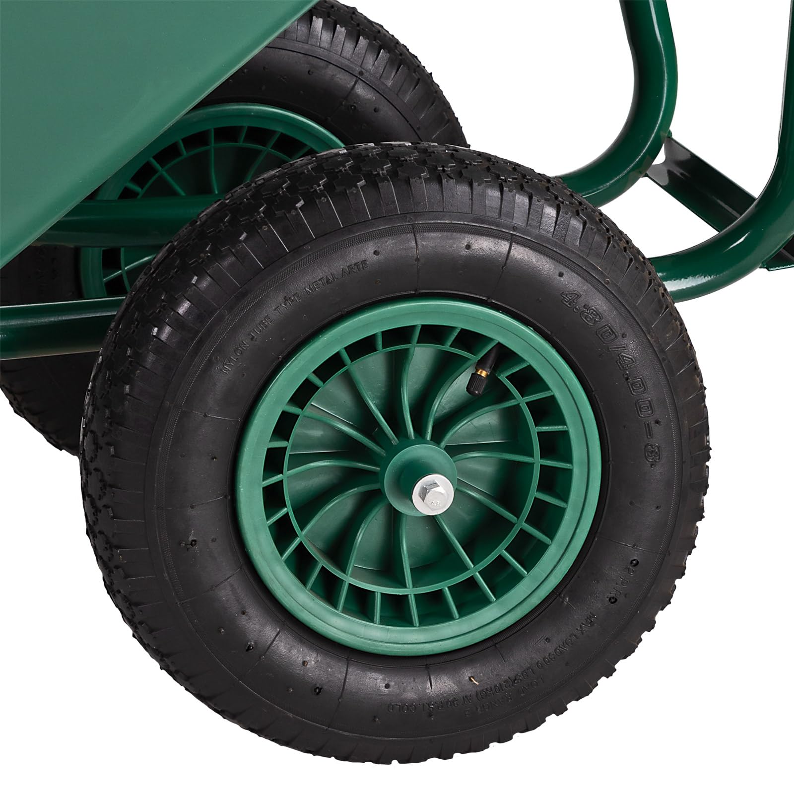 DEMA Gartenschubkarre SK130 Twin – 130 L, 2-Rad Schubkarre/Schiebkarre/Hofkarre, belastbar bis 150 kg, robust & stabil, ideal für Garten, Baustelle & Transport