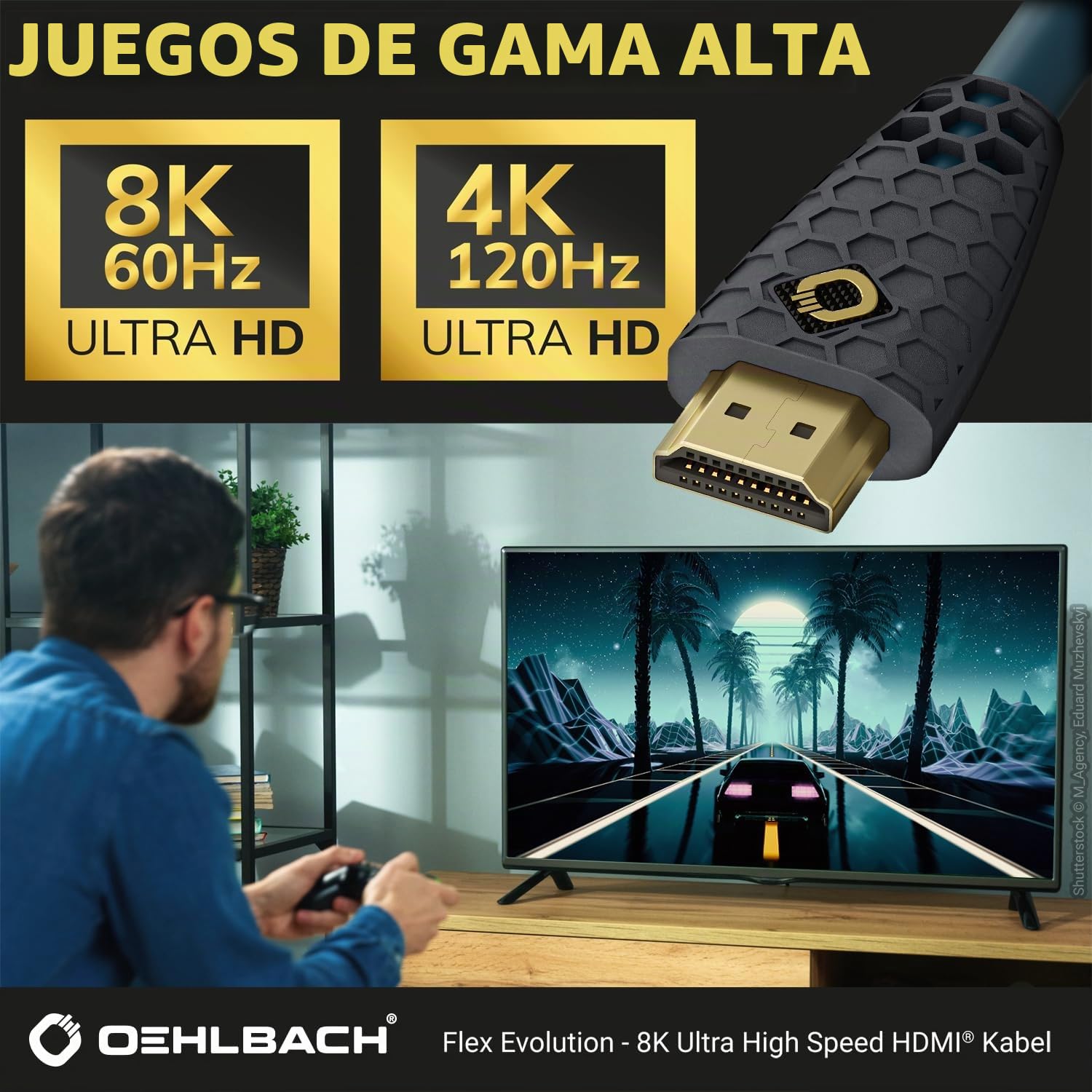 OEHLBACH FLEX EVOLUTION UHD HDMI CABLE 3,0 m