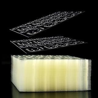 Laza 1200 Pcs Thin Breathable Adhesive Tabs Fake Nail Glue Sticker 50 Sheets Super Sticky Double Sided Tips (Germany Jelly Gel) Flexible for Acrylic False Nails Manicure Tape